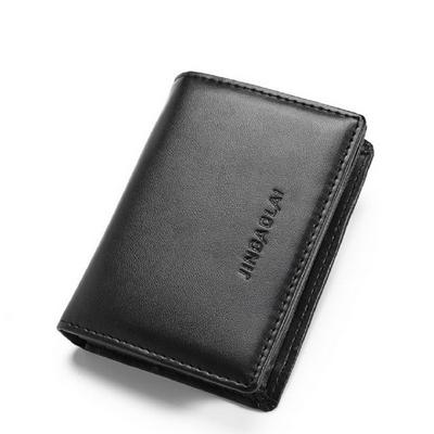 Men's Plain PU Leather Wallet Multipurpose Well Stitched Card Organizer