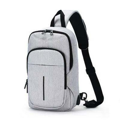 Men's Business Fashion Chest Bag Multifunctional USB Waterproof Shoulder Crossbody Bag
