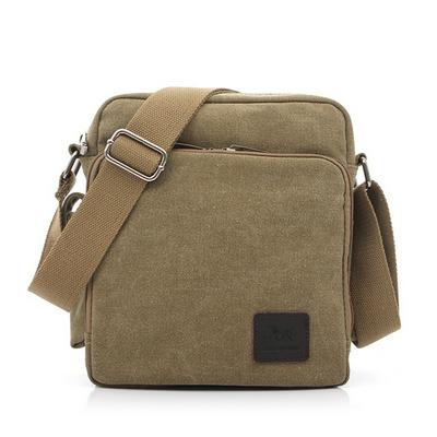 Men's Casual Canvas Messenger Bag Strap Adjustable Crossbody Bag