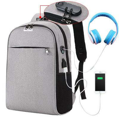 WANGKA USB Charging Laptop Backpack 15.6 inch Anti Theft Women Men School Bags For Teenage Girls College Travel Backpack Nylon