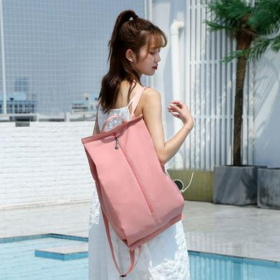 Dry and Wet Separation Bag Outdoor Double Shoulder Folded Backpack Portable Women's Waterproof Travel Storage Bag