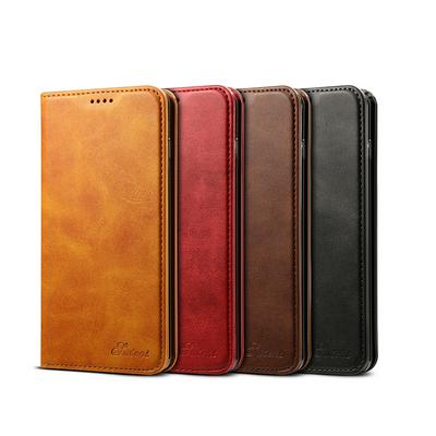 Suteni Calf Pattern Simple Style Side Flip PU Leather + Soft TPU with Card Slots and Stand Wallet Protective Case for Samsung Galaxy S10