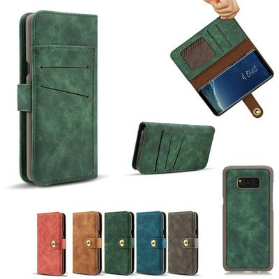 Retro Two-in-one Detachable Shockproof Magnet Buckle Closure Multifunctional PU leather Walet Phone Case for Samsung Galaxy S10e
