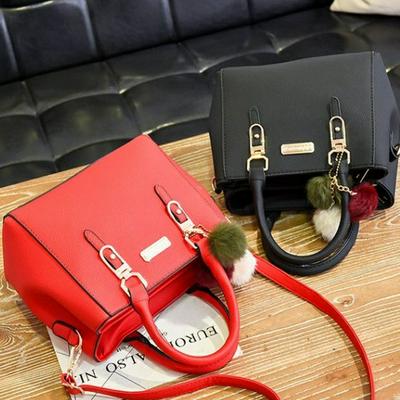 Women's Simple Decent Handbag Solid Color Shoulder Bag