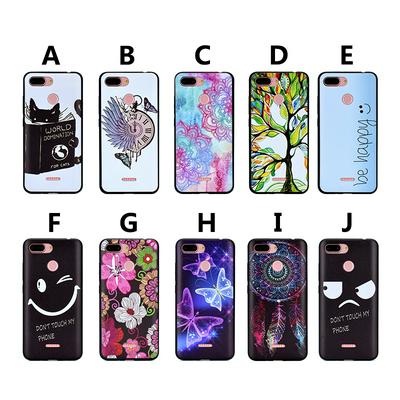 Tree Smile Face Flower Wing Cat Colored Painting Ultrathin IMD Soft TPU Back Cover Case for Xiaomi Redmi 6