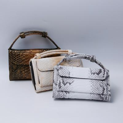 Women's Stylish Handbag with Top Handle Snake-grain Pattern Shoulder Bag