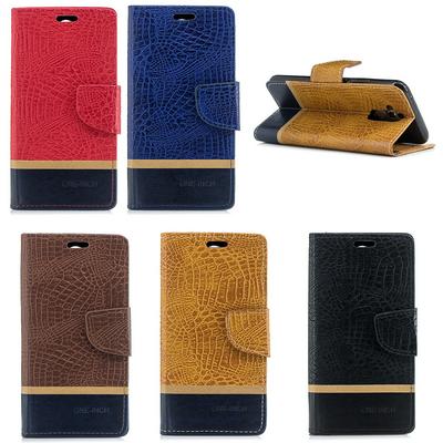 Crocodile Pattern Hit Color PU Leather + Soft TPU Card Slots with Wallet Stand Protecting Case for Huawei Mate 20 Lite / Maimang 7