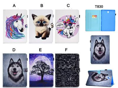 Card Holder Adjustable Stand TPU + Sewing PU Leather Protector Case for Samsung Galaxy Tab S4 10.5 T830 T835