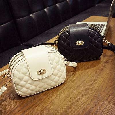 Women's Delicate Clutch Purse 3-Layer Textured Crossbody Bag