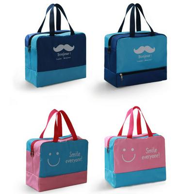 Wateproof Travel Toiletary Bag Large Gym Handbag with Separate Compartment for Wet Clothes