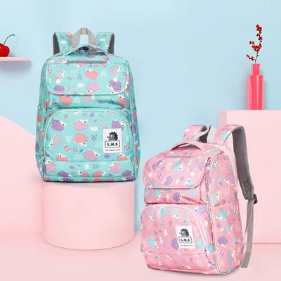 Owl Print Schoolbag Vibrant Waterproof Backpacks for Girls at Middle School