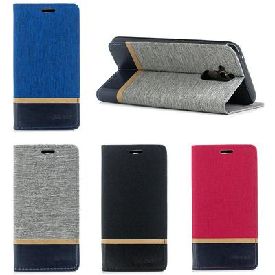  Hit Color PU Leather + Soft TPU Card Slots with Wallet Stand Protecting Case for Huawei Mate 20 Lite / Maimang 7