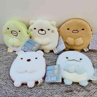 Japanese Corner-creature Cute Cartoon Girls Plush Coin Purse Card Holder