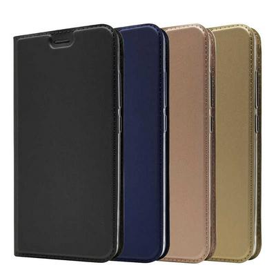 Voltage Magnetic Attraction Solid Color Side Flip Shockproof PU Leather + Transparent TPU with Card Slot and Stand Protective Case for Xiaomi Redmi 6A
