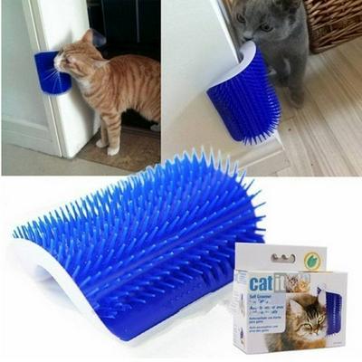 Pet Cat Hair Removal Brush Comb Hair Shedding Trimming Cat Massage Device with catnip Cat Self Groomer Grooming Tool