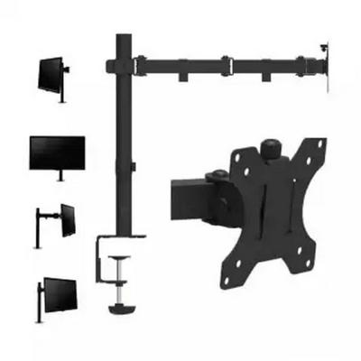 360 Rotating Desktop Freely Lifting Aluminum Alloy Single Double Monitor Bracket Mount C-Clamp and Grommet Options for 10"-27" LCD LED Monitor