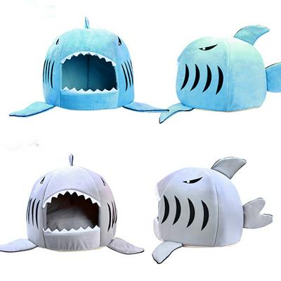 Shark Shape Dog House Shark Tent High Cotton Small Dog Cat Bed Puppy House Pet's Home Sleeping Sofa
