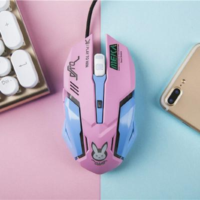va Mercy Reaper ratón con cable USB 6 botones óptico Gamer Mouse Flash luces para PC portátil CF Overwatch Player los ratones