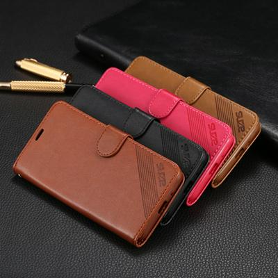 Business Solid Color PU Leather + Soft TPU with Card Slots and Stand Wallet Protective Cover Case for Xiaomi Redmi 6 