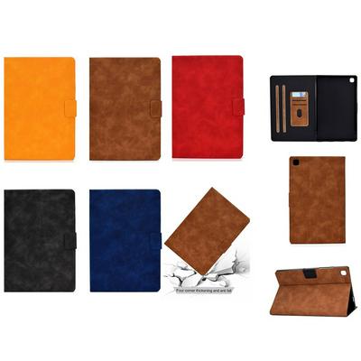 Solid Color Cowhide Pattern Anti-fall Shockproof Clamshell PU Leather +TPU Tablet Protective Cover with Card Slots for Samsung Galaxy Tab A7 2020 T500