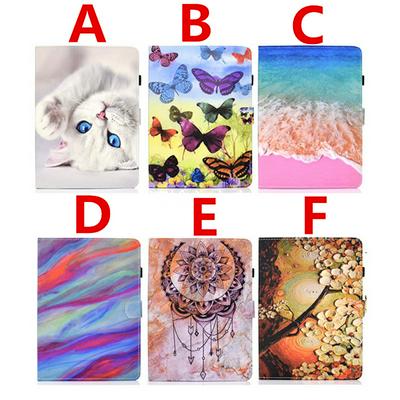 Colored Painting Shockproof Scratch Resistant Clamshell PU Leather +TPU Tablet Protective Cover for Samsung Galaxy Tab A7 2020 T500