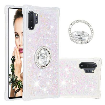 Wallet Phone Case for Samsung Galaxy Note10+/Samsung Galaxy Note10 Pro, Anti-fall Soft TPU Phone Cover With Diamond Ring Buckle