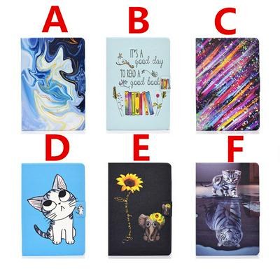 Colored Painting Shockproof Scratch Resistant Clamshell PU Leather +TPU Tablet Protective Cover for Samsung Galaxy Tab S7 T870