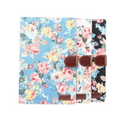 Floral Cloth Pattern Shockproof PU Leather +TPU Wallet Tablet Case with Pencil Holder for Samsung Galaxy Tab S7 T870