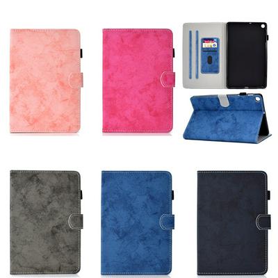Solid Color Pattern Anti-fall Shockproof Clamshell PU Leather +TPU Tablet Protective Cover with Pencil Holder for Samsung Galaxy Tab A7 2020 T500