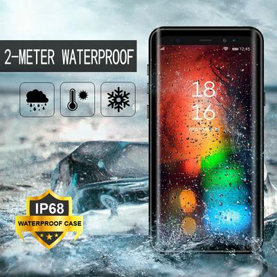 Dust-Proof Snow-Proof IP68 Waterproof Hard PC + Soft TPU Back Cover Case with Kickstand for Samsung Galaxy Note 9