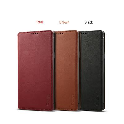 Business Luxury Shockproof Cowhide Genuine Leather + Soft TPU with Card Slots Magnetic Buckle and Stand Protective Case for Samsung Galaxy Note 9 