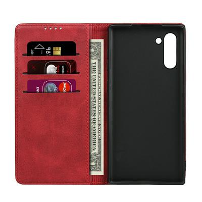 Wallet Case for Samsung Galaxy Note 10, Cowhide-like Imitation Leather Phone Case with Card Slots