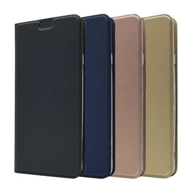 Voltage Magnetic Attraction Solid Color Side Flip Shockproof PU Leather + Transparent TPU with Card Slot and Stand Protective Case for Samsung Galaxy A8 Star / A9 Star