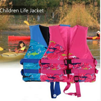 Cartoon Shark Pattern Children Outdoor Professional Boating Swimming Life Jacket Life Vest Swimwear Water Sport Survival Dedicated 