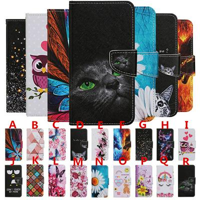 Colored Painting All-round Protection PU Leather Phone Protective Case with Lanyard and Magnetic Buckle for Samsung Galaxy A11