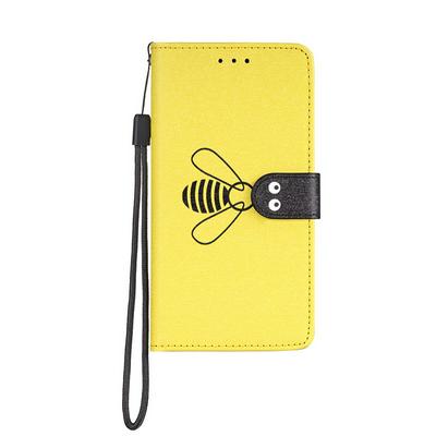 Bee Pattern Shockproof PU Leather + Soft TPU with Strap Card Slots Stand Wallet Protective Case for Samsung Galaxy S10