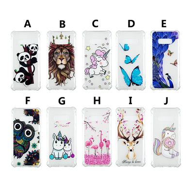 with Anti-drop and Anti-Crash Airbag Colored Painting Transparent TPU Back Cover Case for Samsung Galaxy S10 Lite