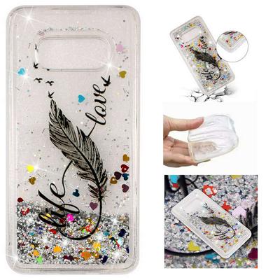 Personalized Creative Quicksand Anti-Fall Soft TPU Back Cover Protective Case for Samsung Galaxy S10 Lite