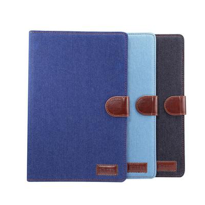 Denim Cloth Shockproof PU Leather +TPU Wallet Tablet Case with Pencil Holder for Samsung Galaxy Tab S7+T970