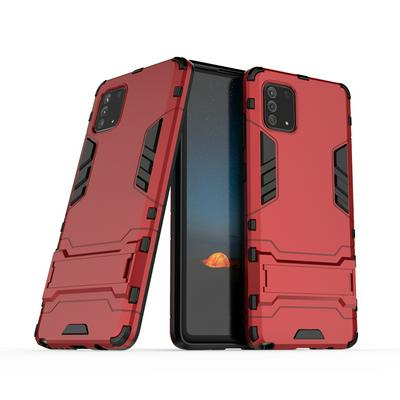Iron Man Armor Creative Anti-Fall 3 in 1 Detachable Hard PC + Soft TPU with Invisible Stand Back Cover Case for Samsung Galaxy Note 10 Lite