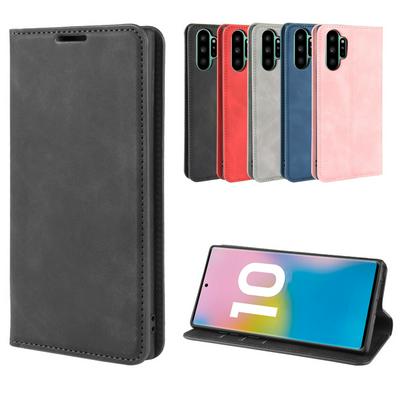 Retro Pattern PU Leather + Soft TPU Card Slots with Stand Support and Wallet Magnetic Absorb Protective Case for Samsung Galaxy Note10+/Samsung Galaxy Note10 Pro