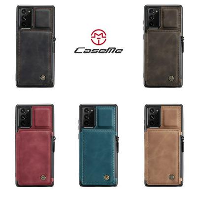 C20 Type Multifunctional RFID Blocking Scratch Resistant Frosted Touch Feel PU Leather Case with Card Slots and Wallet for Samsung Galaxy Note20
