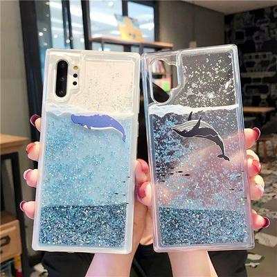 Wallet Phone Case for Samsung Galaxy Note10,  Liquid Quicksand Soft TPU +PC Phone Cover
