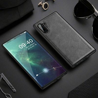 X-lever Count Series Anti-Scratch PU Leather Coated Soft TPU Back Cover Protective Case for Samsung Galaxy Note10 