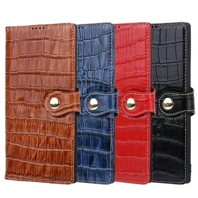 Crocodile Pattern PU Leather + Soft TPU Card Slots with Wallet Stand Support Protective Cover Case for Samsung Galaxy Note10