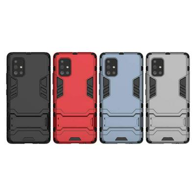 Steel Bear 2 in 1 Detachable Shockproof with Stand Hard PC + Soft TPU Back Cover Case for Samsung Galaxy A71 5G