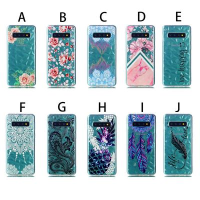 3D Diamond Colored Painting Anti-Scratch Soft TPU Back Cover Protective Case for Samsung Galaxy S10 
