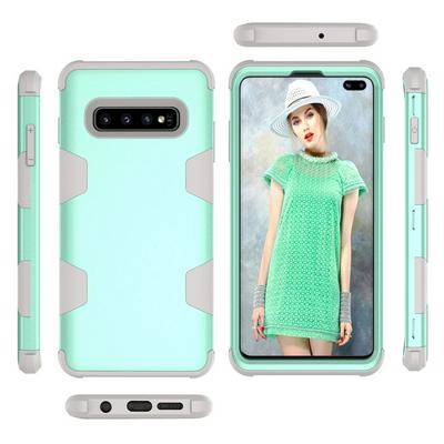 A Style 3 in 1 Detachable Shockproof PC Frame + Soft Silicone + PC Back Hybrid Back Cover Case for Samsung Galaxy S10+ / S10 Plus