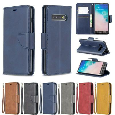 Sheep Skin Shockproof PU Leather + Soft TPU with Card Slots Stand Wallet Protective Case for Samsung Galaxy S10