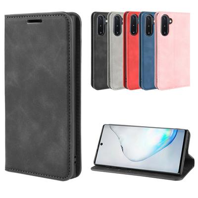 Retro Pattern PU Leather + Soft TPU Card Slots with Stand Support and Wallet Magnetic Absorb Protective Case for Samsung Galaxy Note10